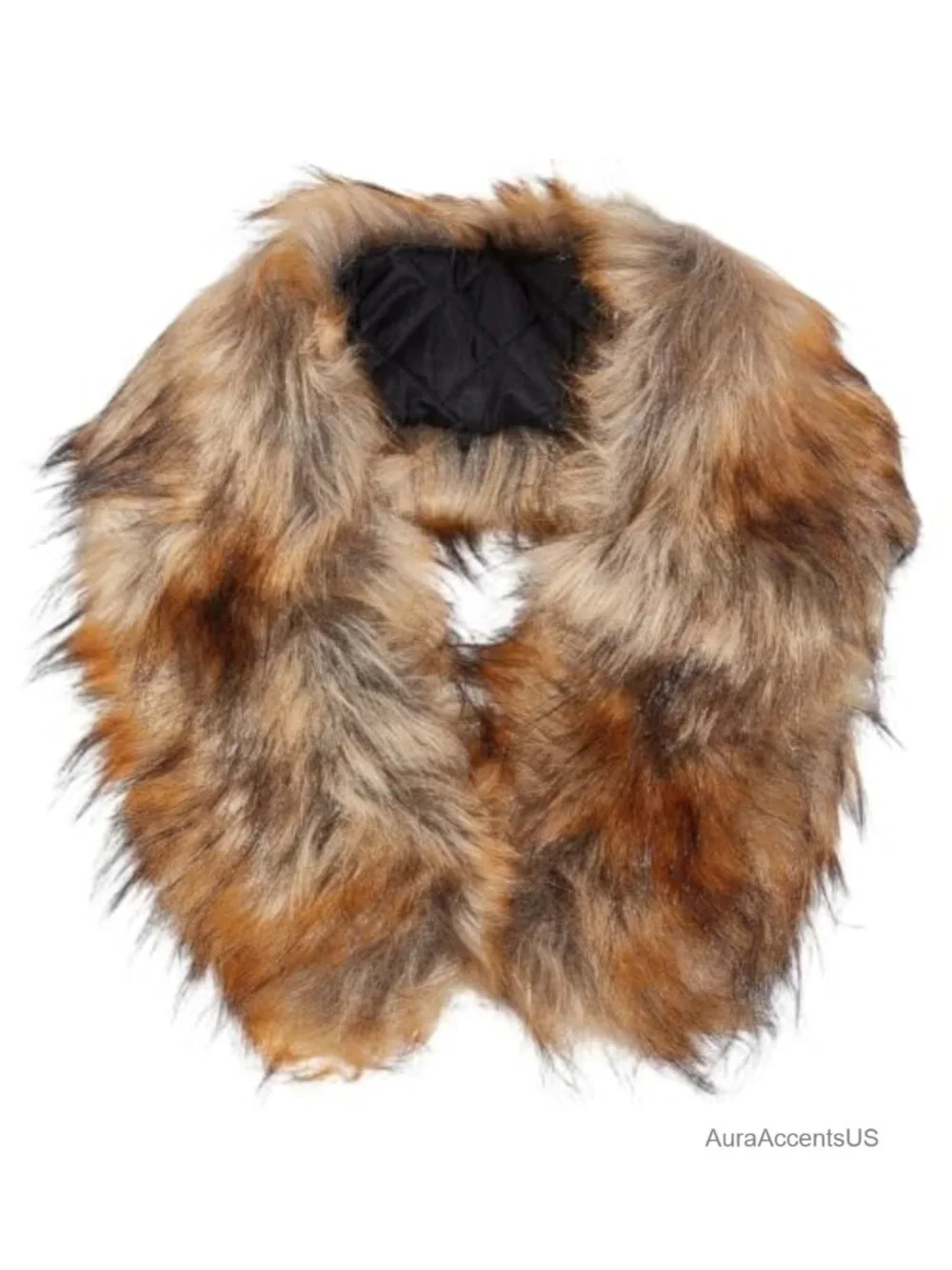 Faux Fur Collar Scarf Detachable Hood Trim Replacement Neck Warmer for Winter